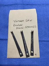 Smith And Wesson Revolver Main Springs. X3. For Early Models.