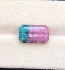 6.70-Cts Rare Combination Of Blue & Pink Color Tourmaline From Afghanistan