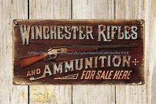 reproductions for sale Winchester rifles metal tin sign