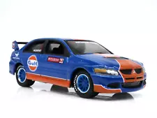 2004 MITSUBISHI LANCER EVOLUTION GULF 1/64 DIECAST COLLECTOR MODEL CAR