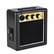 Mini Electric Guitar Amp 3W Small Guitar Amplifier Desktop Practice Speaker V6G0