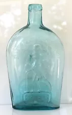 BLUE AQUA FOR PIKE'S PEAK OLD RYE PITTSBURGH PA FLASK