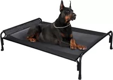 Veehoo Elevated Dog Bed, Outdoor Raised Dog Cots Bed for Large Dogs, Cooling