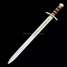 Merlin Excalibur Sword Knight Templar Sword, Medieval Viking Sword Merlin Sword