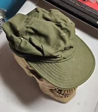 New ListingUS Army Korean War M-1951 Field Cap OD Cotton Visor M51 M1951 Sz 7 1/4 Vtg 50s