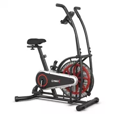 Unlimited Resistance Airdyne Bike Fan Exercise Machine with Clear LCD Display