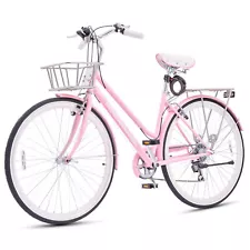 Secondhand 7 Speed 28" 700c Hybrid Bike Adult Hybrid Cruiser Bicycle for Women