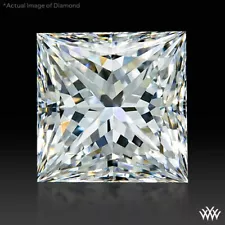 1.072 cts F VS1 AGS Ideal 0 Triple 000 Princess Cut Loose Diamond $11K Appraisal