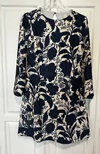 Mestiza New York Mini Dress Size 12 Cocktail Martini Dress Floral Birds Lined