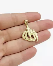 Real 10k Yellow Gold Allah Charm 1 Inch Pendant For Necklace & Chain SALE 10kt