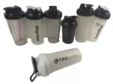 Lot of 7 Plastic Tumblers Measuring Cups Shakeology TruLean Weight Loss Travel