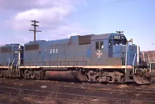 Boston & Maine GP38-2 # 203 @ Mechanicville, NY 3/02/1975