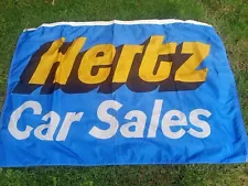 Hertz Car Sales Banner 36" X 54" Advertising