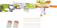 NERF Longstrike Modulus Toy Blaster with Barrel Extension 18 Elite Darts New Toy