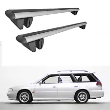 FOR SUBARU LEGACY WAGON 1990-2004 Metal Clamp Roof Racks Cross Bars (For: 2001 Subaru Legacy)