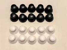 10 Pcs Nintendo Wii Nunchuck Replacement Joystick ThumbStick Caps Black or White