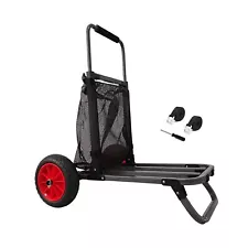 Beach Trolley Cart, Folding Beach Cart with 10 Inch Wheels for All-Terrain