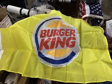 VTG BURGER KING 3'x5' STORE DISPLAY FLAG BANNER SIGN Advertising