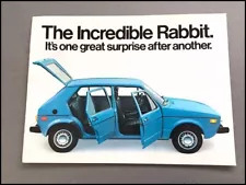 1978 VW Volkswagen Rabbit and Diesel 16-page Original Car Sales Brochure Catalog