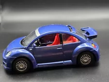 Kinsmart VW Volkswagen New Beetle RSi Diecast Toy Car 1:32 Blue 5"