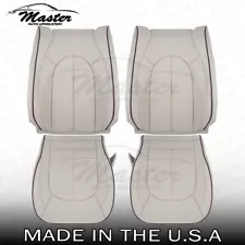 2017 -2019 Fits Chrysler Pacifica LEFT & RIGHT Perf Gray Leather Covers, Perf