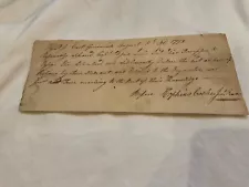 REVOLUTIONARY WAR RATIONS RECEIPT AUGUST 5 1778 FOR RATIONS RECEIVED NOTARY SGN