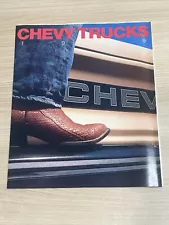 1989 Chevrolet Truck Full Line Foldout Sales Brochure 89 Chevy Pickup Blazer