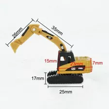 1/160 N Scale Mini Miniature Excavator Engineering Vehicle Diecast Truck Model