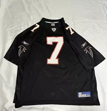 Vintage Reebok Michael Vick #7 Atlanta Falcons Black NFL Football Jersey XL