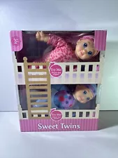 New Adventures Sweet Twins Baby Dolls Boy & Girl NIB Baby Sounds 9.5" Long 2018