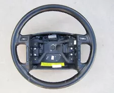 STEERING WHEEL black leather, cruise, horn switches, 1993 Mercury Capri '91-'94 (For: 1993 Mercury Capri)