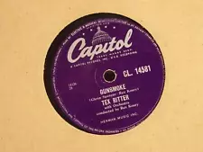 TEX RITTER GUNSMOKE (412) 78 RPM CAPITOL