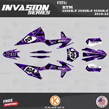 Graphics Kit for KTM 250SX-F 350SX-F 450SX-F (2019-2022) Invasion - PURPLE