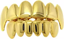 Gold Hip Hop Teeth Grills for Mouth Top Bottom