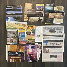 Large Lot Of U.S. National Park & State Tour Maps, Travel Brochures & Newspapers