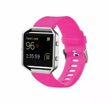 Fitbit Blaze Pink Activity Tracker Smart Fitness Watch Large (No Charger) Used