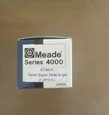 Meade Series 4000 Telescope Eyepiece 18mm Super Wide Angle