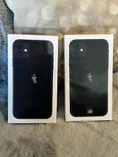 NEW! Lot Of 2! Apple iPhone 11 - 64 GB - Black (Straight Talk) Brand New In Box!