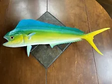 Vintage Mahi-Mahi / Bull Dolphin Fish 24” Half Mount Estate Find