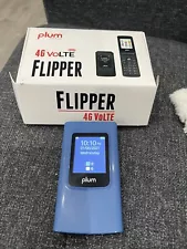 Boost Mobile Plum Flipper LTE D280 Unlocked Flip Phone 4G LTE - Blue