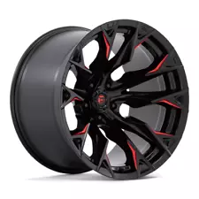 22 Inch Black Red Wheel Fuel Flame 5 D823 22x12" -44 FOR Jeep Wrangler Gladiator