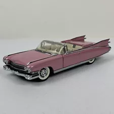 Franklin Mint 1959 Cadillac Eldorado Seville Pink Convertible 1:24 Scale No Box