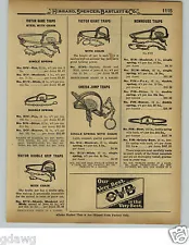 1929 PAPER AD Newhouse Steel Leg Hold Traps #6 #5 Grizzly Bear Black Bears'