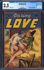 1953 Daring Love 1 CGC 2.5 - GOLDEN AGE ROMANCE STEVE DITKO FIRST PUBLISH WORK!