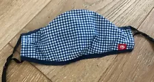 Chick-Fil-A CFA Adjustable Face Mask Covering Navy Gingham Manager