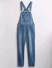 NWT GAP WOMENS 90S Style Relaxed Fit Denim Overalls Jean Light Blue - Medium