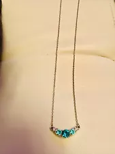 Blue Topaz Necklace Fashion Jewelry