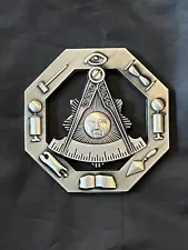 Masonic 3" Car Emblem Past Mason No Square Working Tools Fraternity NEW!