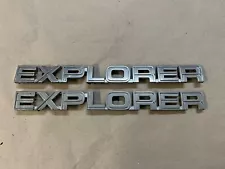 80-86 Ford Truck Explorer Bed Emblems Pair 1980-1986 OEM RARE!