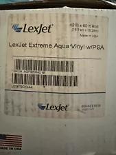 ð¨️ LexJet - Extreme Aquavinyl Roll for Plotter ð¨️ 42”x60’ - Slightly Used ð¨️